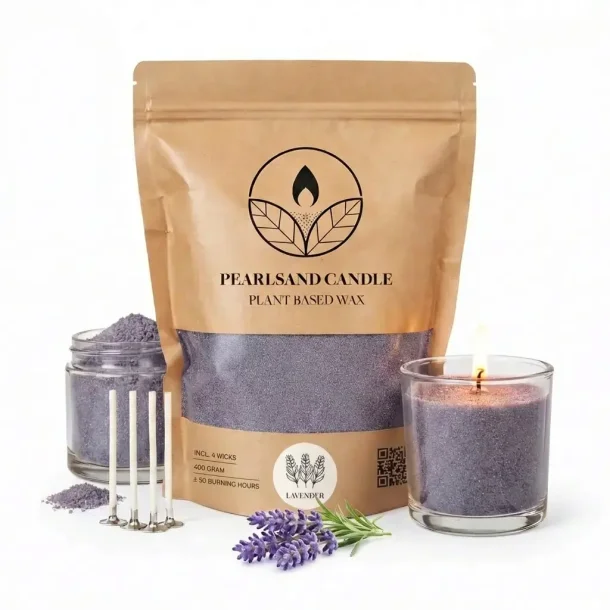 Stearinpulver med duft af lavendel